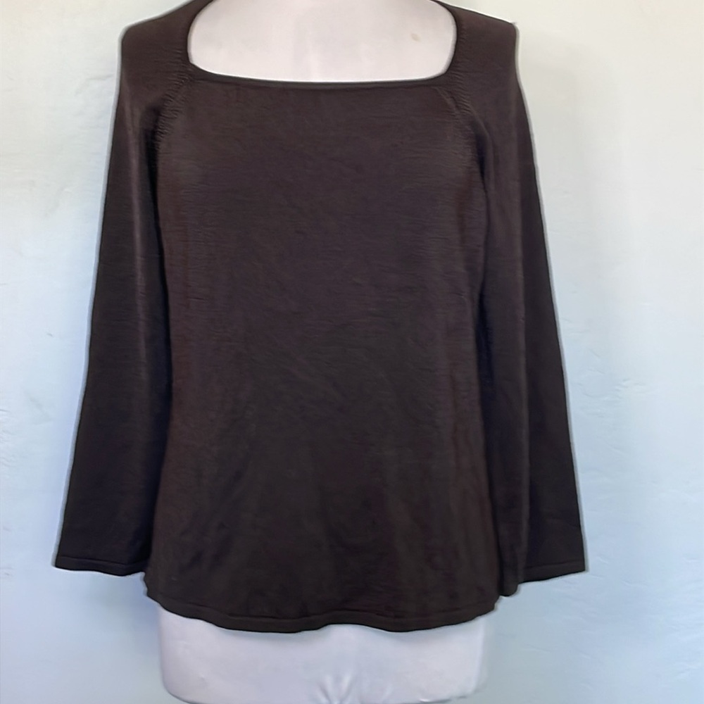 Jones of New York Collection Rayon Knit Long Sleeve Comfy Sweater Size XL